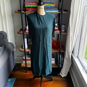 Marni Dark Sea Green Lagenlook Shift Dress Size 42